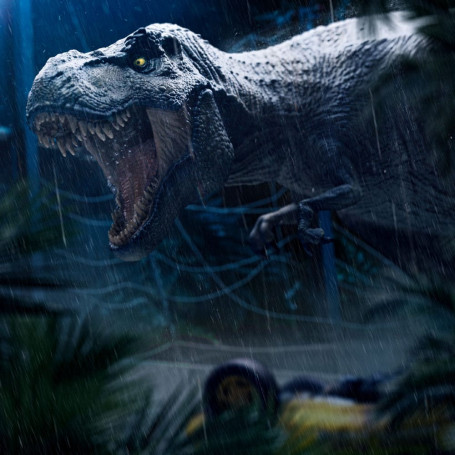 Iron Studios - T-Rex Attack - Jurassic Park Icons