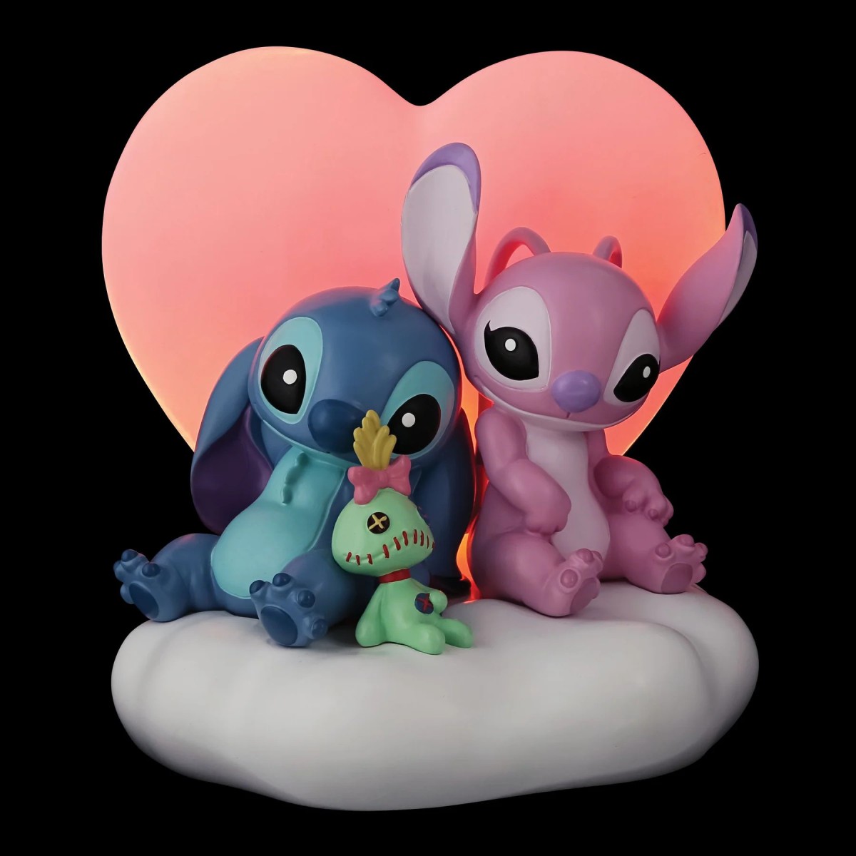 Grand Jester Studios Lilo und Stitch - Leuchtfigur Stitch & Angel Herz