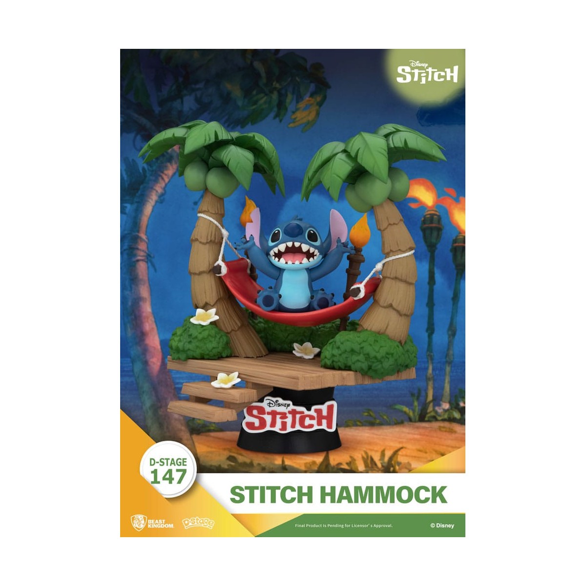 Beast Kingdom Disney Lilo & Stitch - Stitch Hammock - D-Stage