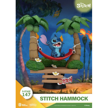 Beast Kingdom Disney Lilo & Stitch - Stitch Hammock - D-Stage