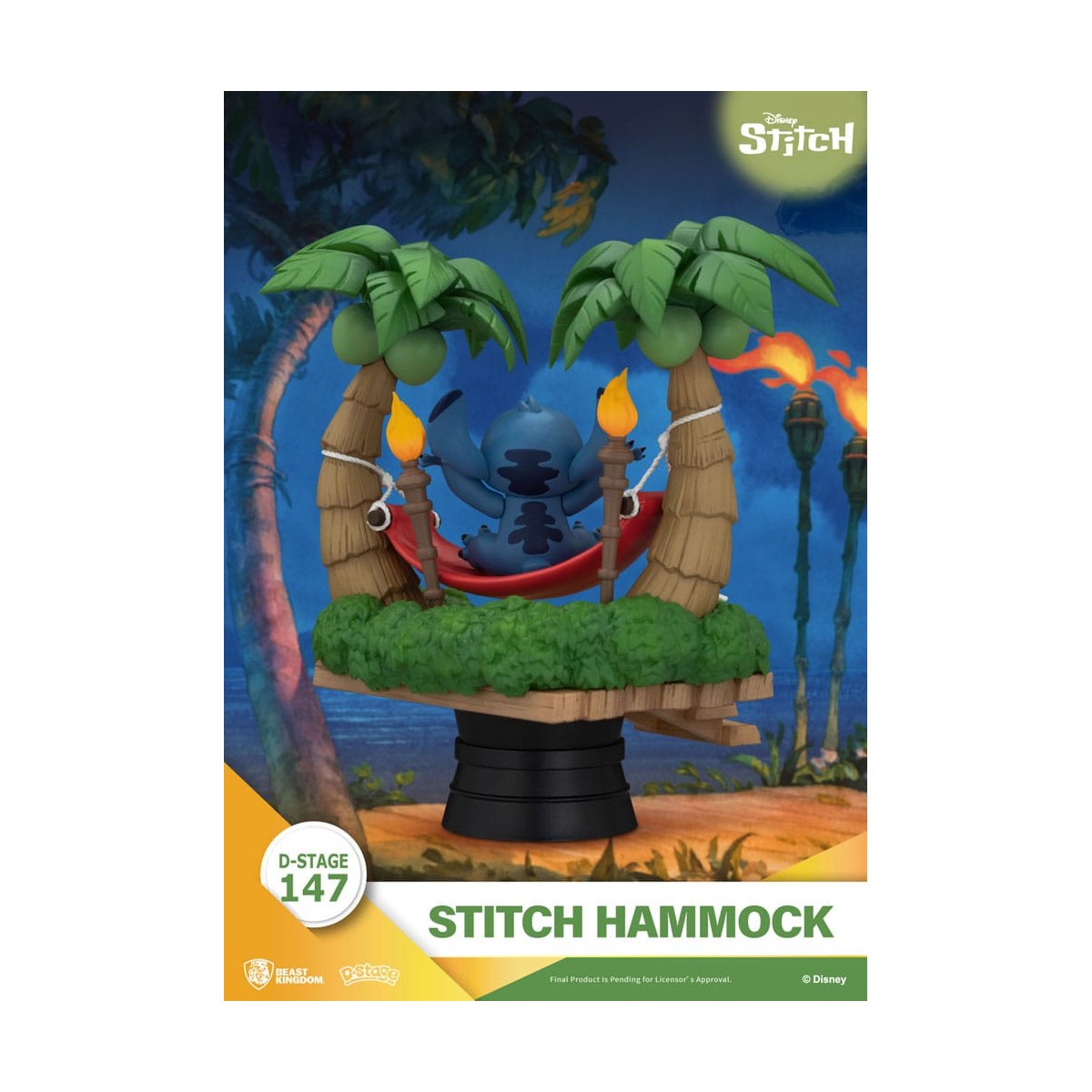 Beast Kingdom Disney Lilo & Stitch - Stitch Hammock - D-Stage