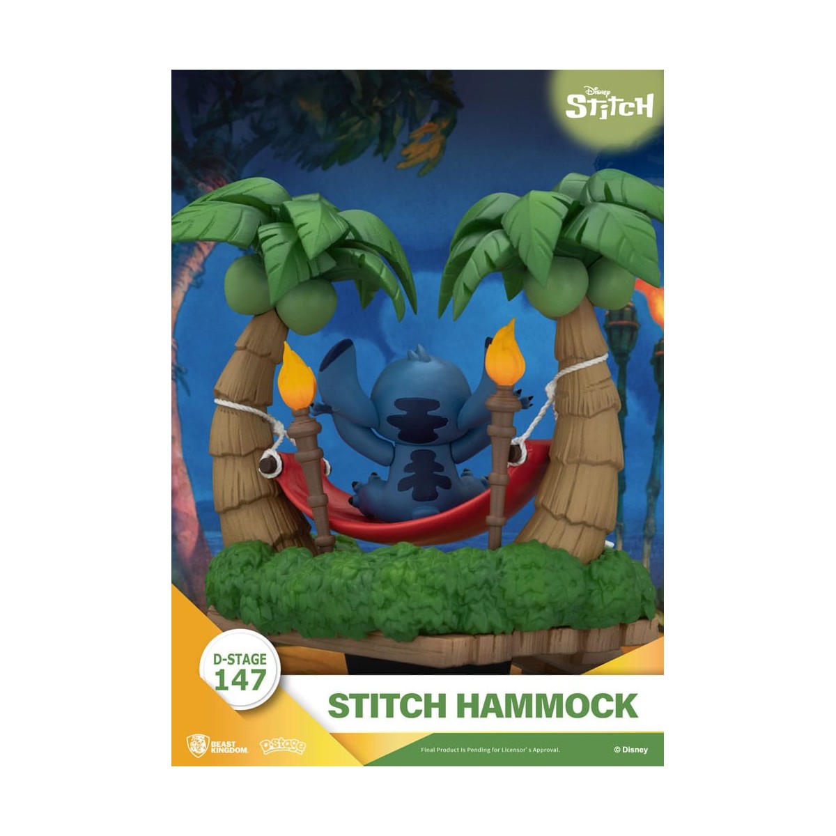 Beast Kingdom Disney Lilo & Stitch - Stitch Hammock - D-Stage