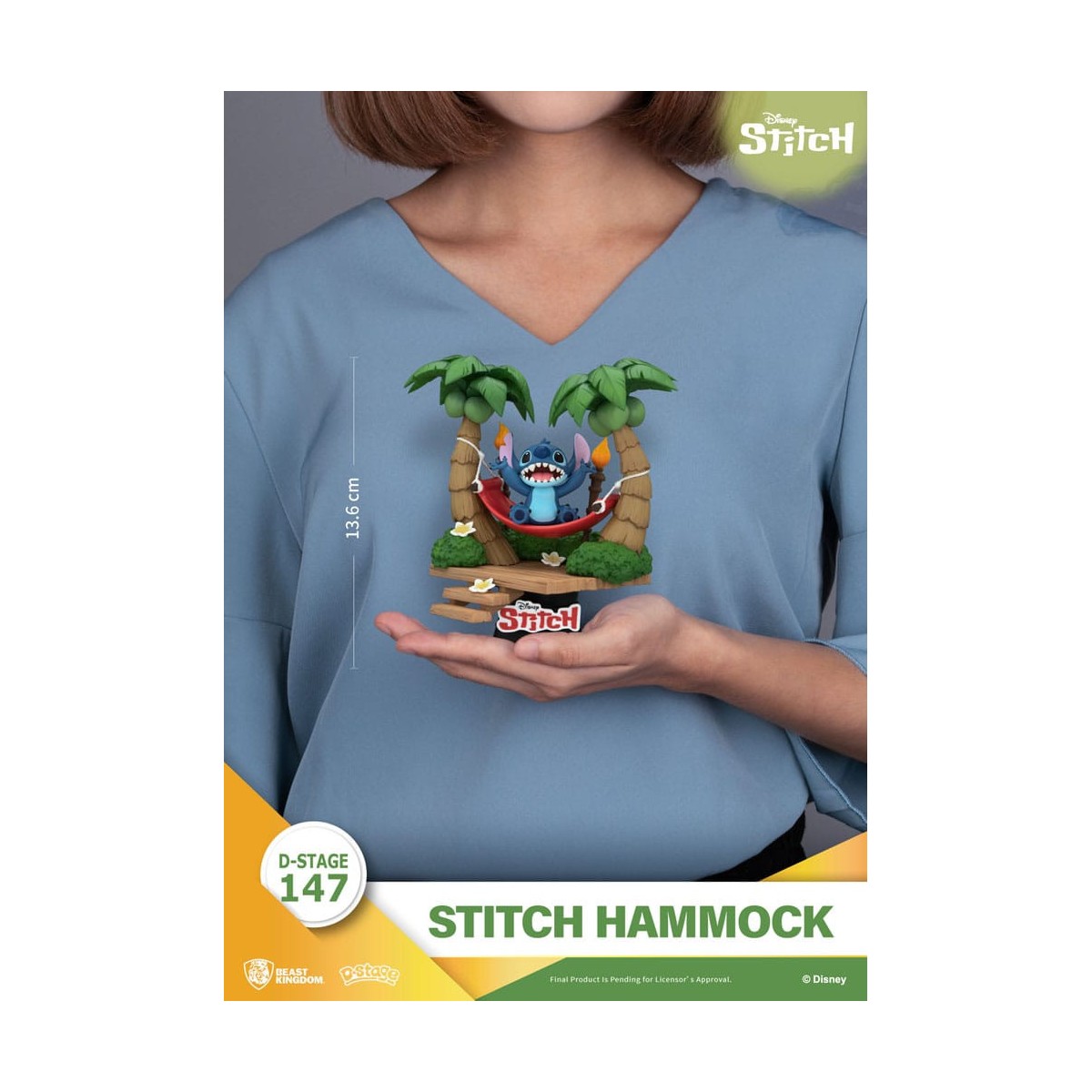 Beast Kingdom Disney Lilo & Stitch - Stitch Hammock - D-Stage