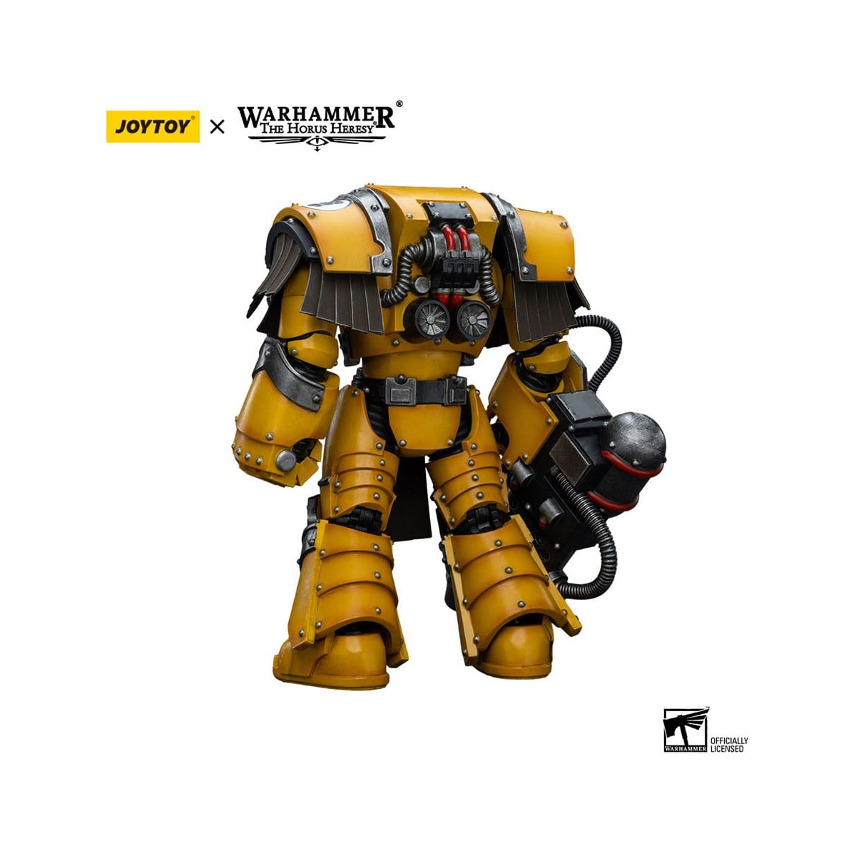JoyToy Imperial Fists - Legion Cataphractii Terminator Squad - Legion Cataphractii with Heavy Flamer 1/18