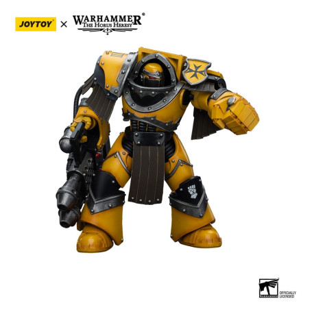 JoyToy Imperial Fists - Legion Cataphractii Terminator Squad - Legion Cataphractii with Heavy Flamer 1/18