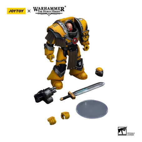 JoyToy Imperial Fists - Legion Cataphractii Terminator Squad - Legion Cataphractii with Power Sword 1/18
