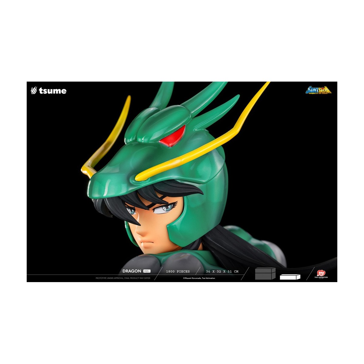 Tsume Statue HQS+ Saint Seiya - Shiryu of the Dragon V.1 1/4