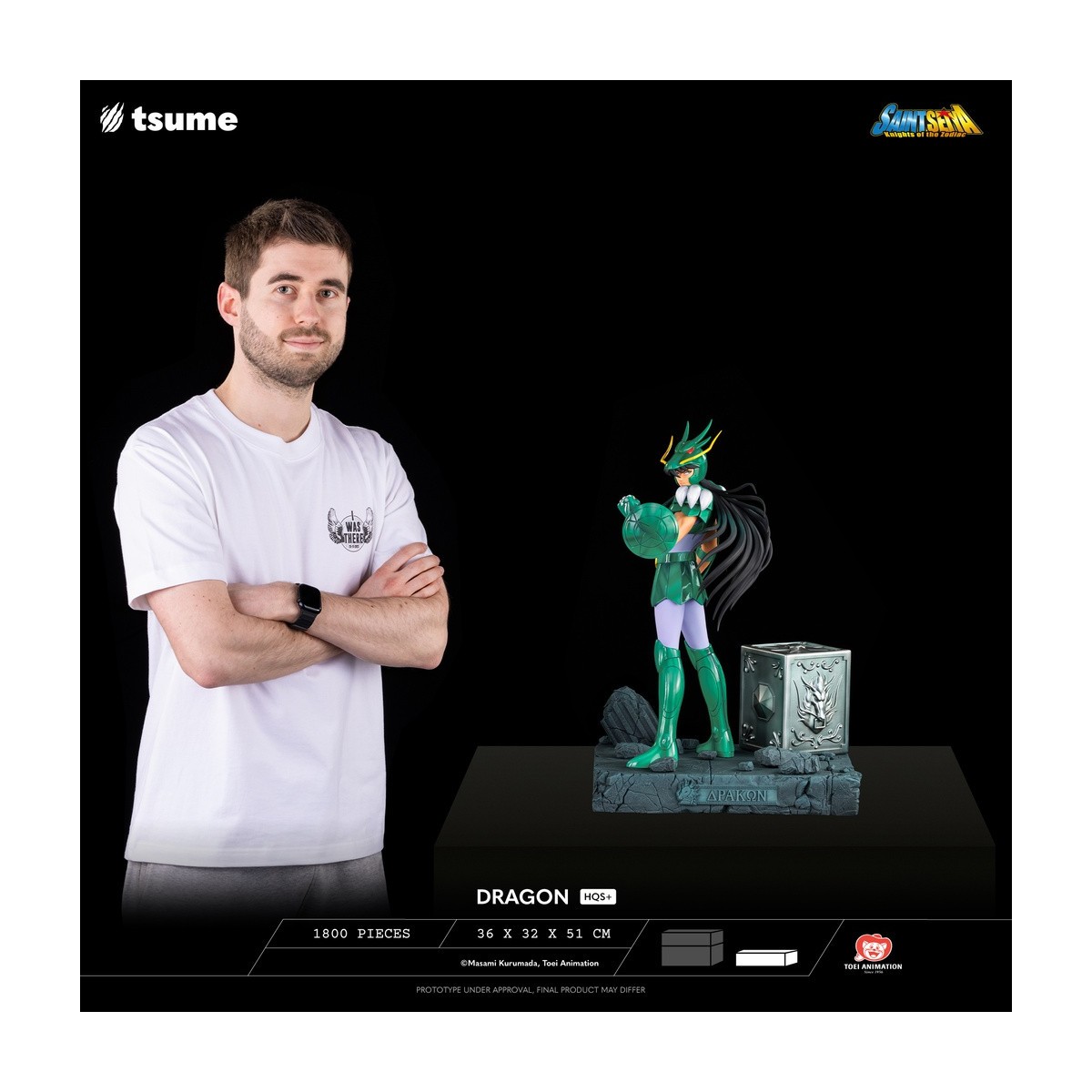 Tsume Statue HQS+ Saint Seiya - Shiryu of the Dragon V.1 1/4