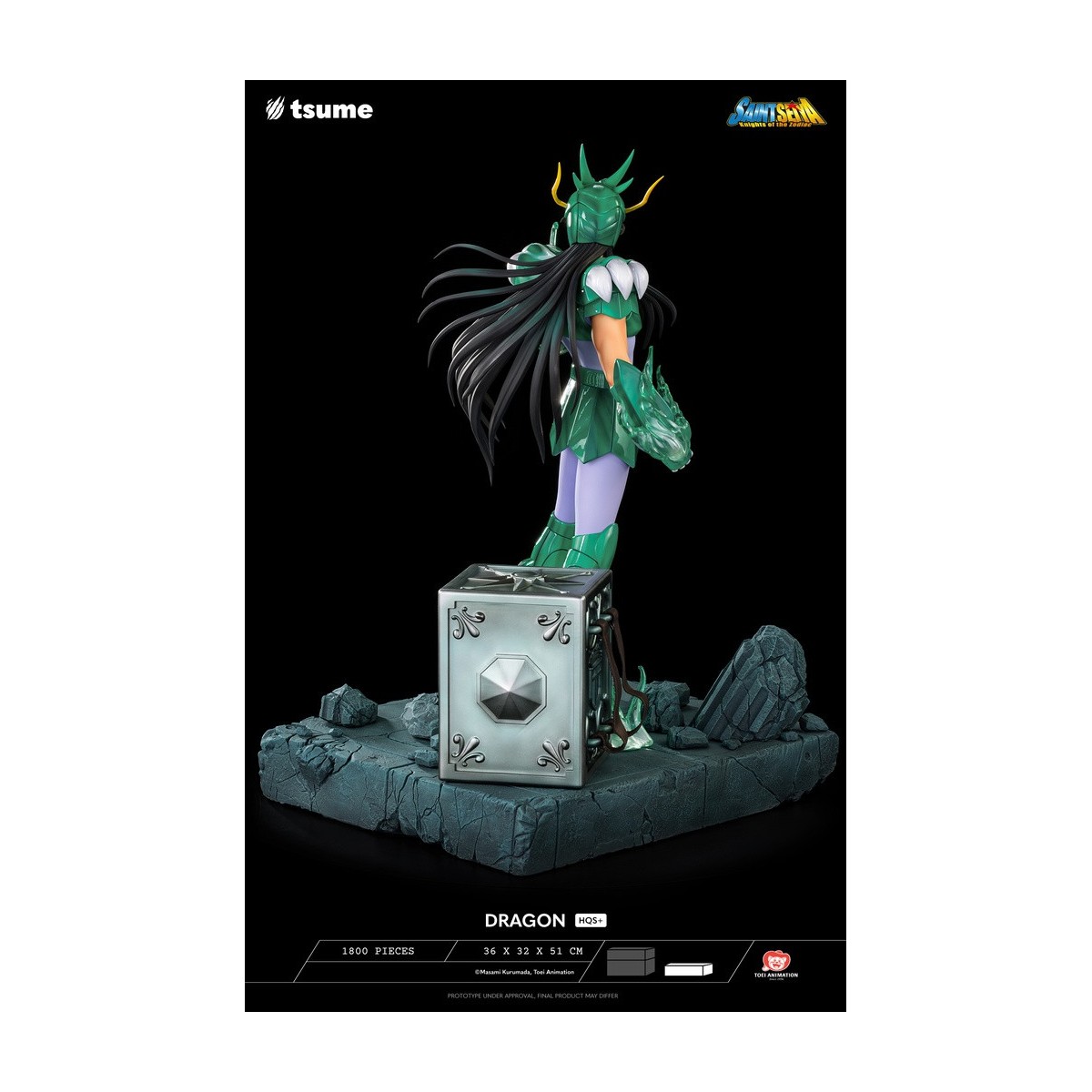 Tsume Statue HQS+ Saint Seiya - Shiryu of the Dragon V.1 1/4