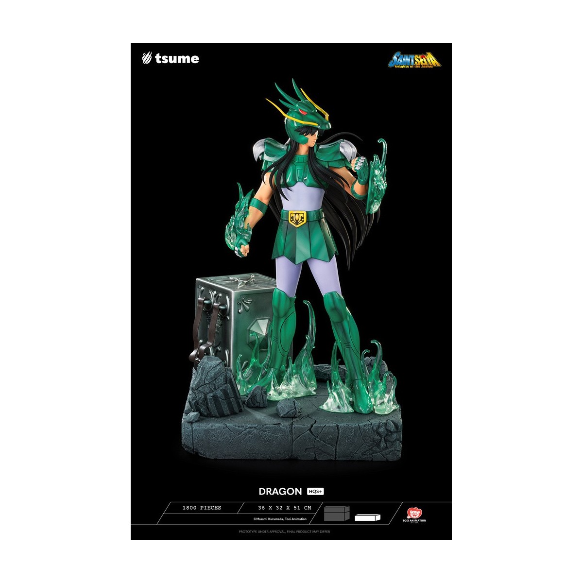 Tsume Statue HQS+ Saint Seiya - Shiryu of the Dragon V.1 1/4