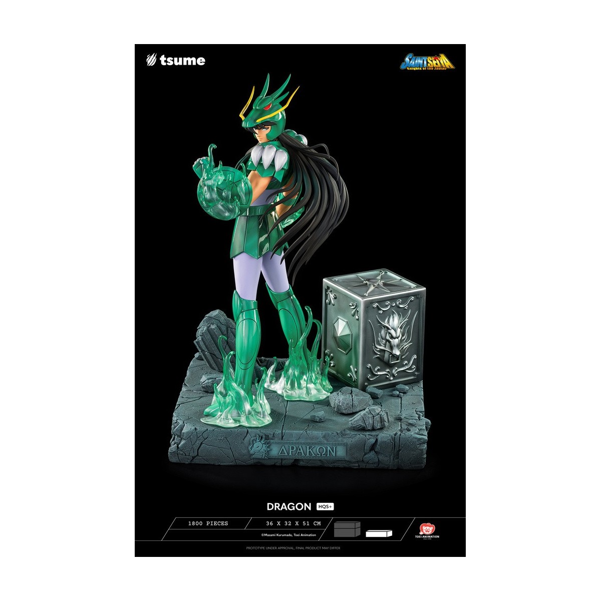 Tsume Statue HQS+ Saint Seiya - Shiryu of the Dragon V.1 1/4
