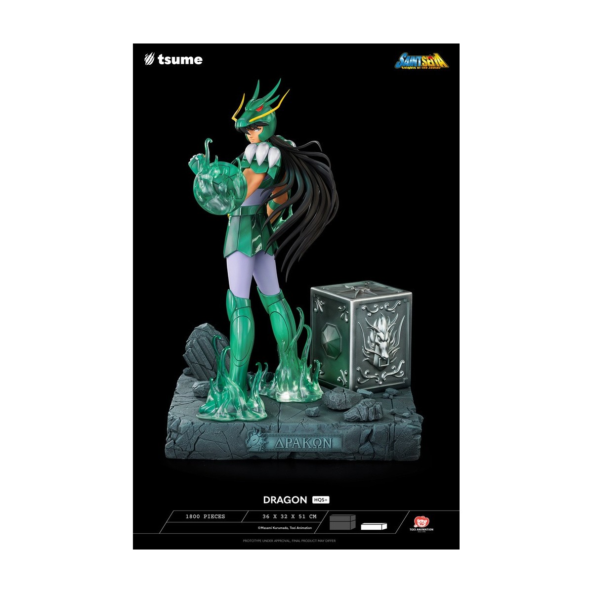 Tsume Statue HQS+ Saint Seiya - Shiryu of the Dragon V.1 1/4