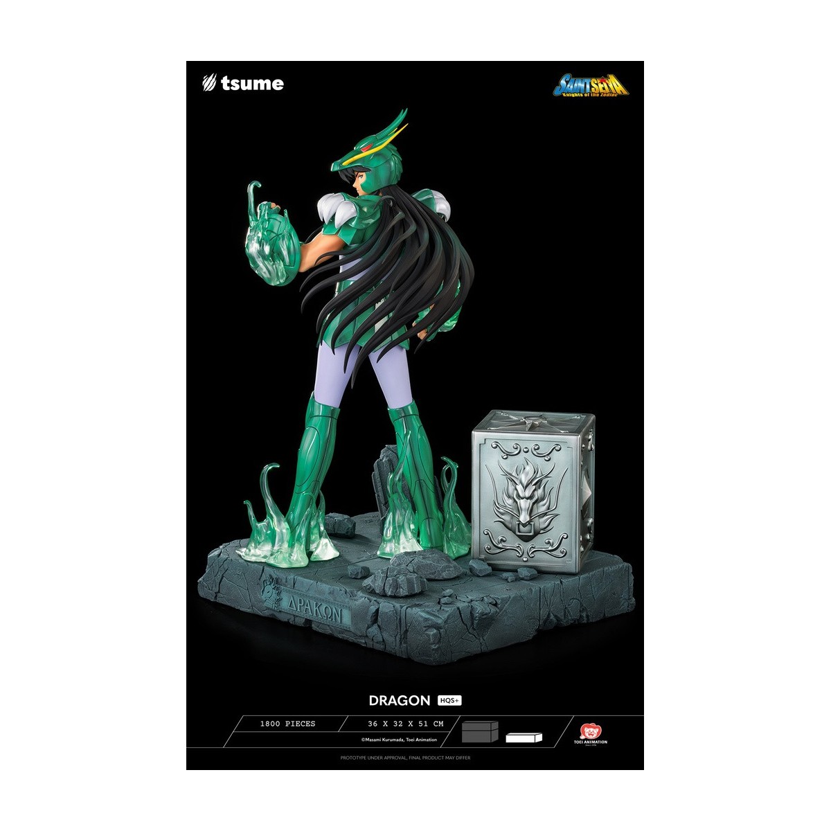 Tsume Statue HQS+ Saint Seiya - Shiryu of the Dragon V.1 1/4