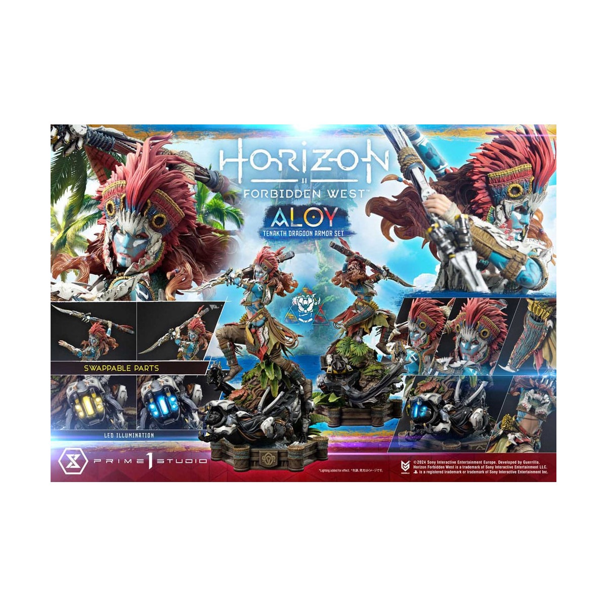 Prime 1 Studio - Aloy Bonus Version Tenakth Dragoon - Horizon Forbidden West Ultimate Premium Masterline Series 1/4