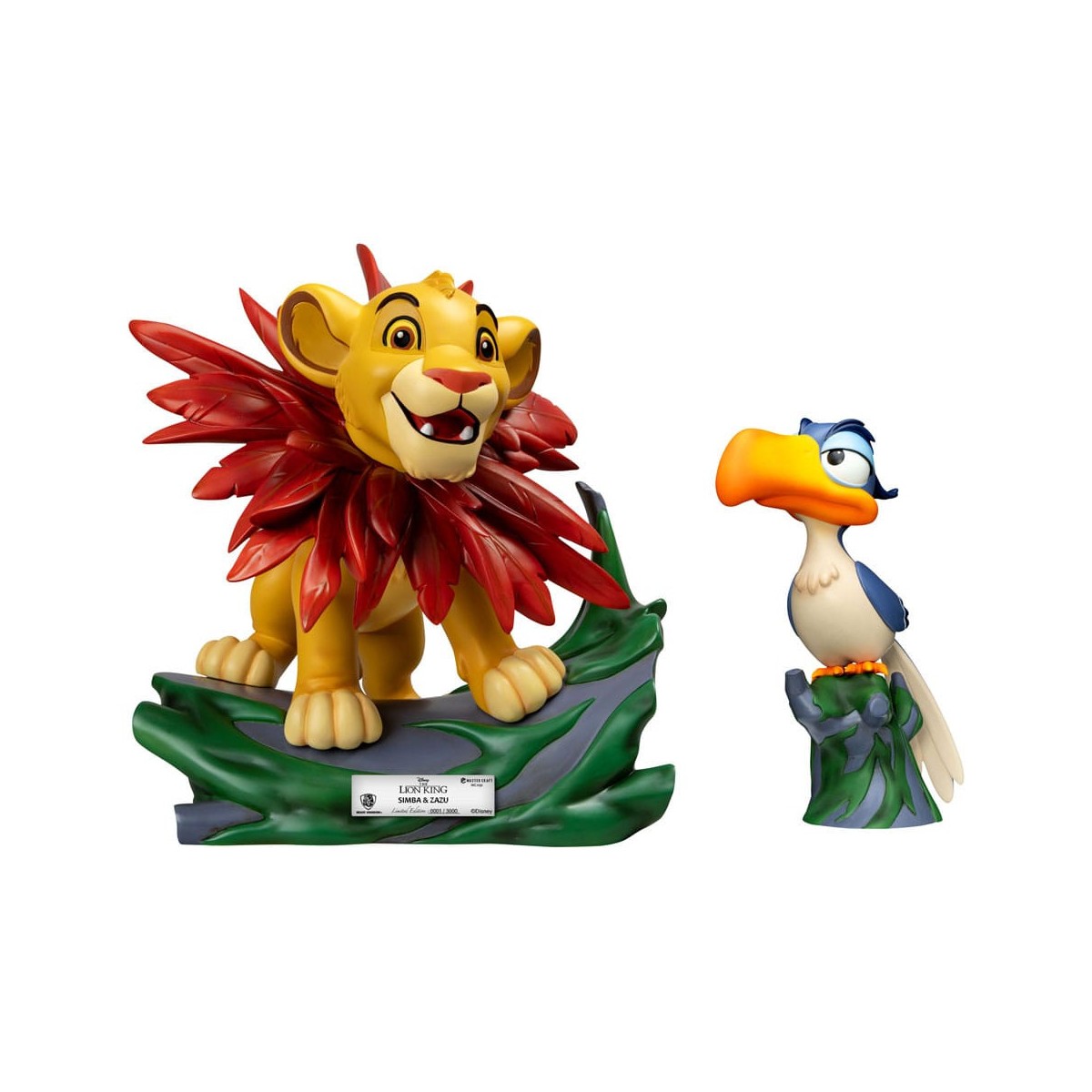 Disney - Beast Kingdom Master Craft Little Simba & Zazu - Der König der Löwen