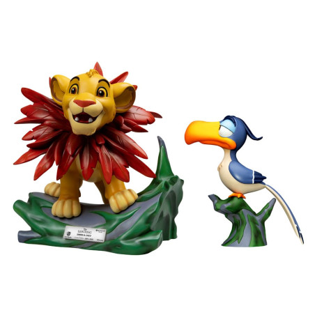 Disney - Beast Kingdom Master Craft Little Simba & Zazu - Der König der Löwen