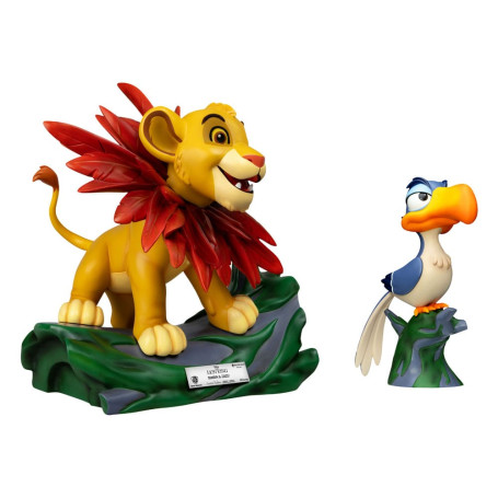 Disney - Beast Kingdom Master Craft Little Simba & Zazu - Der König der Löwen