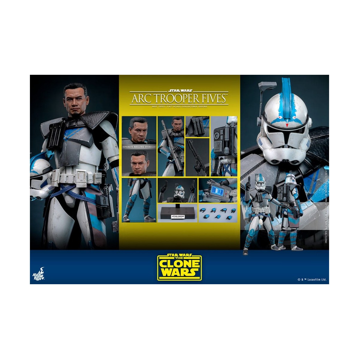 Hot Toys Star Wars - Clone Trooper Five - The Clone Wars 1/6