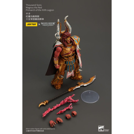 JoyToy Space Marines - Thousand sons Magnus the Red Primarch of the XVth Legion - 1/18 - Warhammer The Horus Heresy