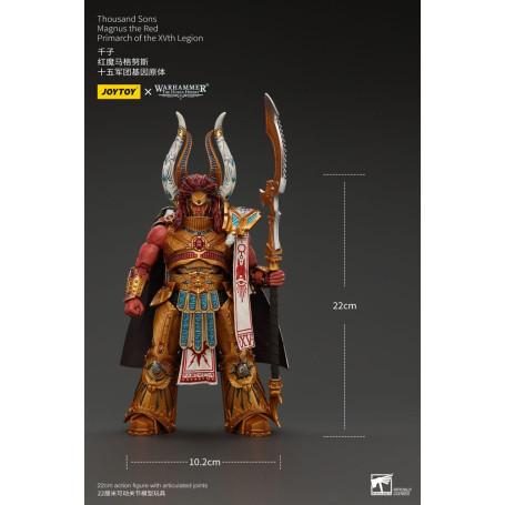 JoyToy Space Marines - Thousand sons Magnus the Red Primarch of the XVth Legion - 1/18 - Warhammer The Horus Heresy