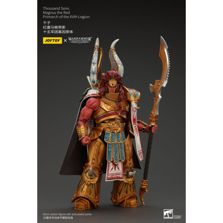 JoyToy Space Marines - Thousand sons Magnus the Red Primarch of the XVth Legion - 1/18 - Warhammer The Horus Heresy