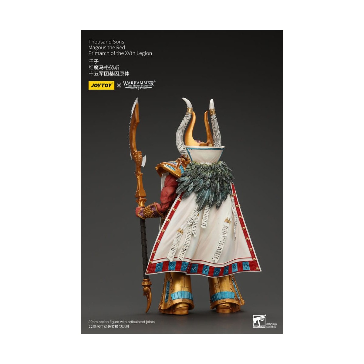 JoyToy Space Marines - Thousand sons Magnus the Red Primarch of the XVth Legion - 1/18 - Warhammer The Horus Heresy