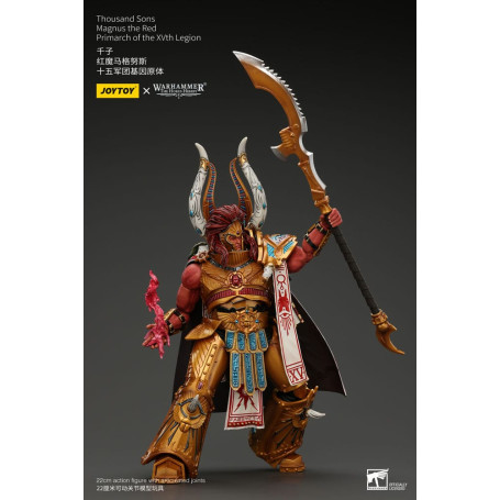 JoyToy Space Marines - Thousand sons Magnus the Red Primarch of the XVth Legion - 1/18 - Warhammer The Horus Heresy