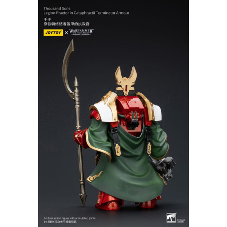 JoyToy Space Marines - Thousand sons Legion Praetor in Cataphractii Terminator Armour - 1/18 - The Horus Heresy