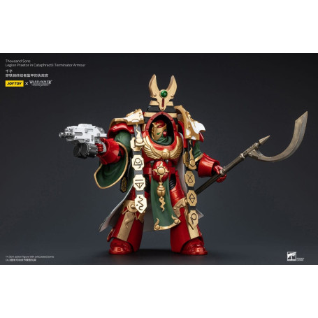 JoyToy Space Marines - Thousand sons Legion Praetor in Cataphractii Terminator Armour - 1/18 - The Horus Heresy