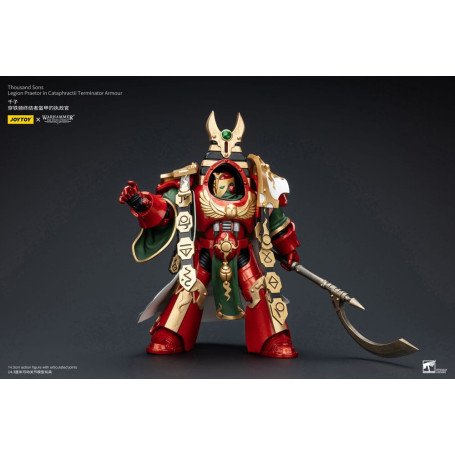 JoyToy Space Marines - Thousand sons Legion Praetor in Cataphractii Terminator Armour - 1/18 - The Horus Heresy