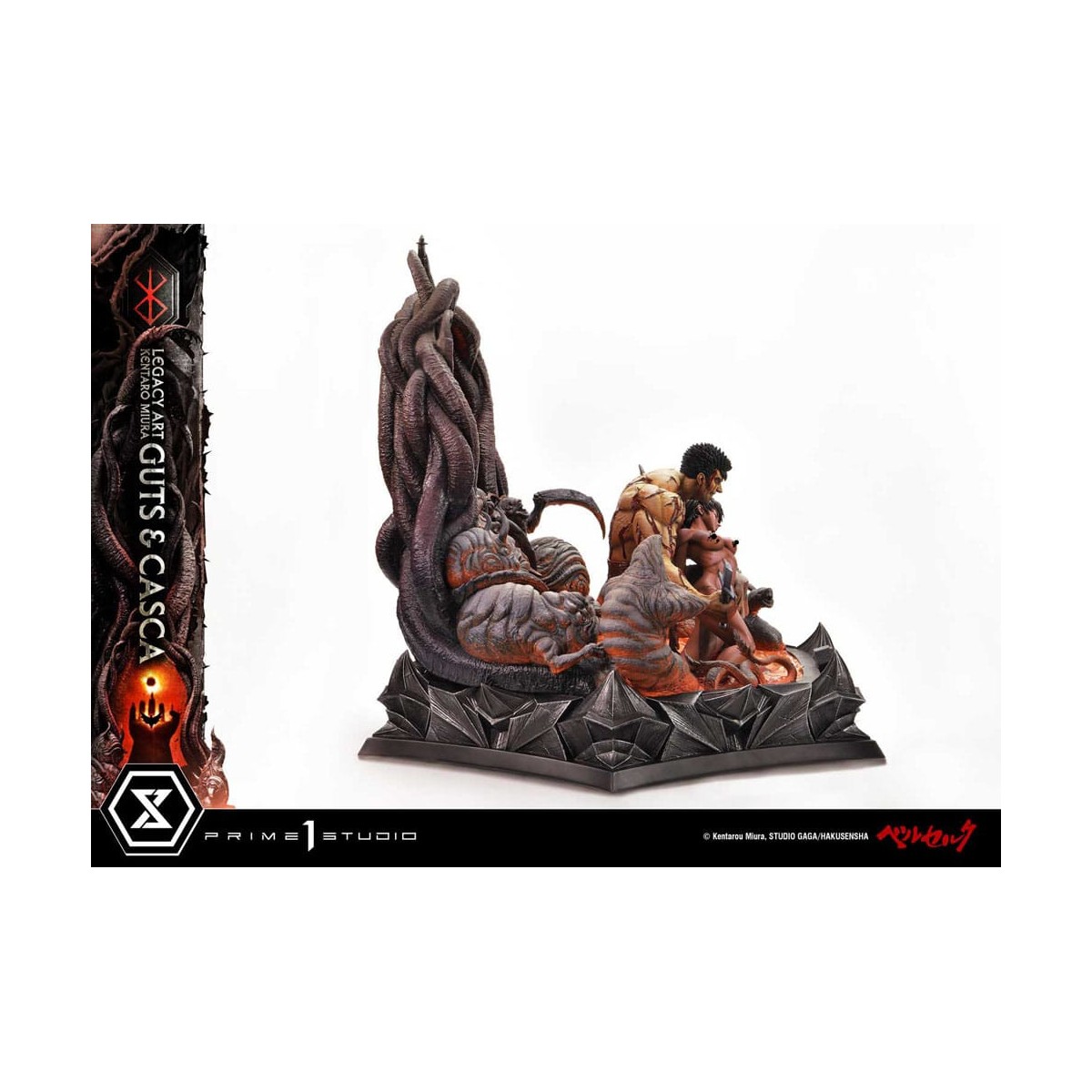 Prime 1 Studio Berserk - Kentaro Miura Legacy Art Berserker GUTS & CASCA 1/6 Scale Statue Bonus Version