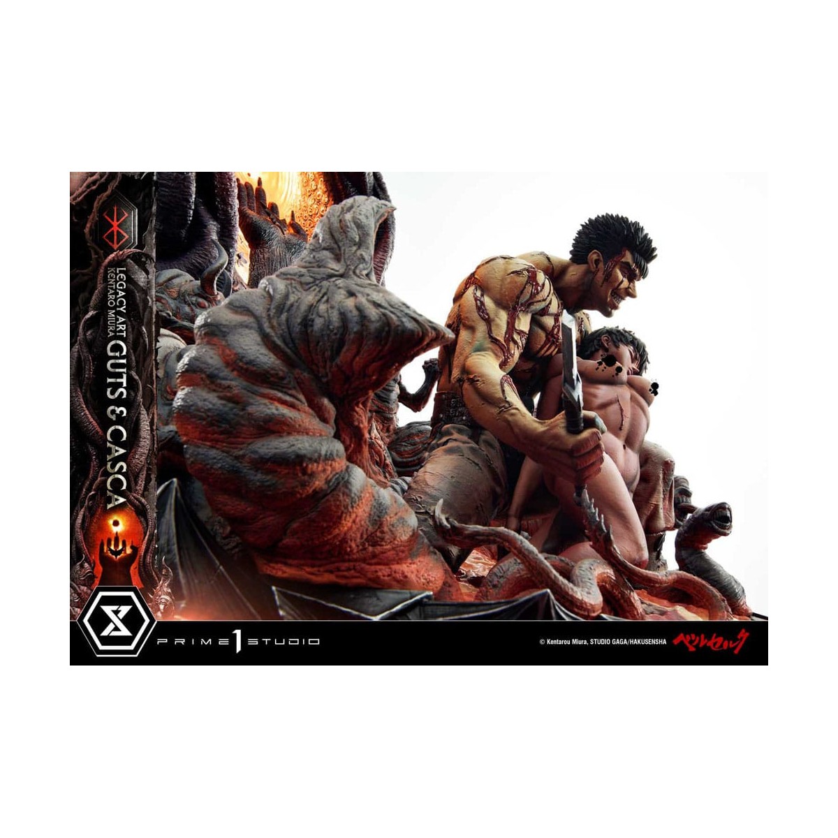Prime 1 Studio Berserk - Kentaro Miura Legacy Art Berserker GUTS & CASCA 1/6 Scale Statue