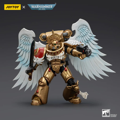 JoyToy Space Marines - Blood Angels Sanguinary Guard - Blood Angels Sanguinary Guard with Power Sword 1/18