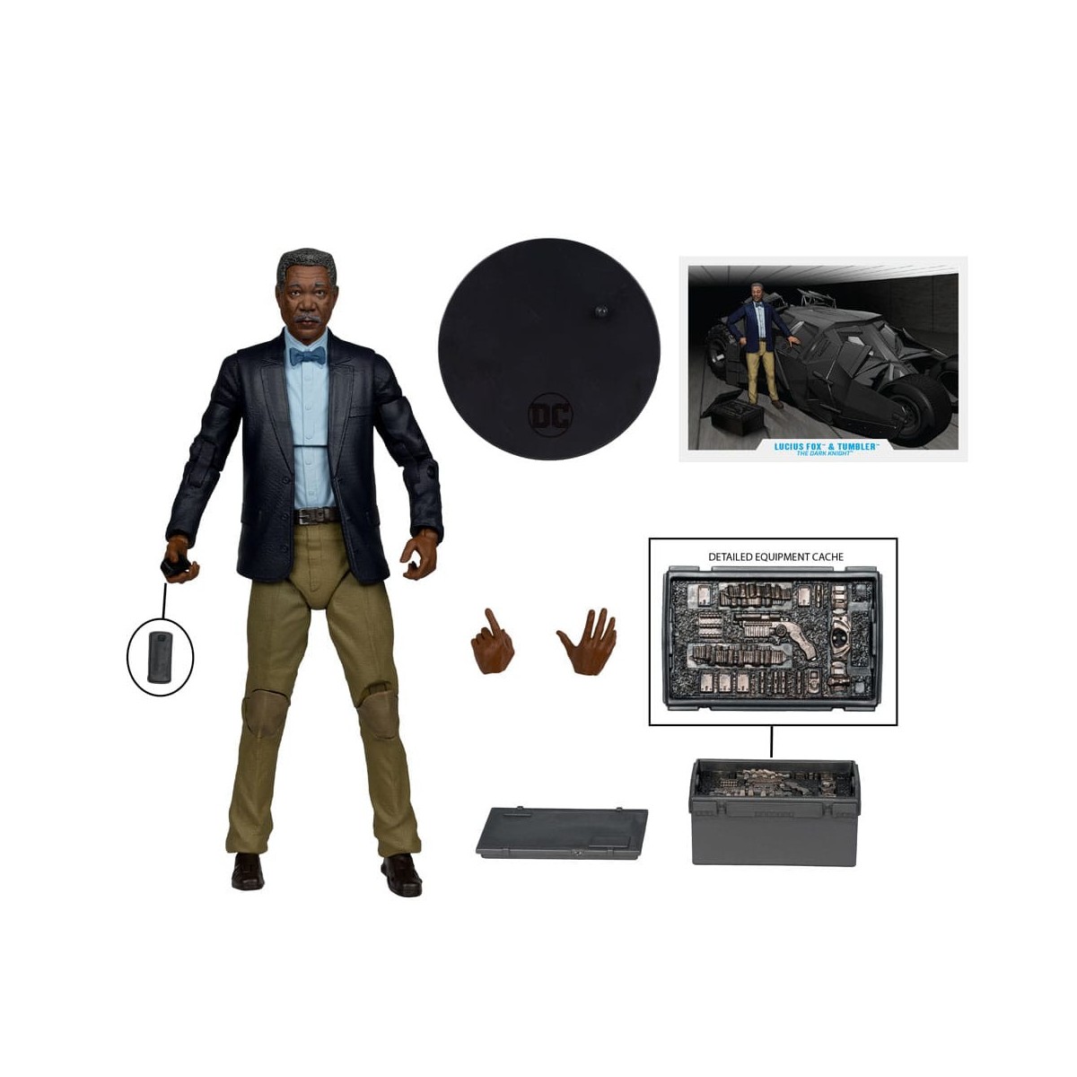 Mc Farlane - DC Multiverse - Tumbler with Lucius Fox 1/12 (The Dark Knight) Gold Label