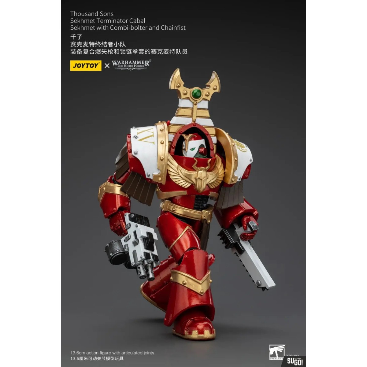 JoyToy Space Marines - Tausend Töne Sekhmet Terminator Cabal - Sekhmet With Combi-Bolter And Chainfist - The Horus Heresy