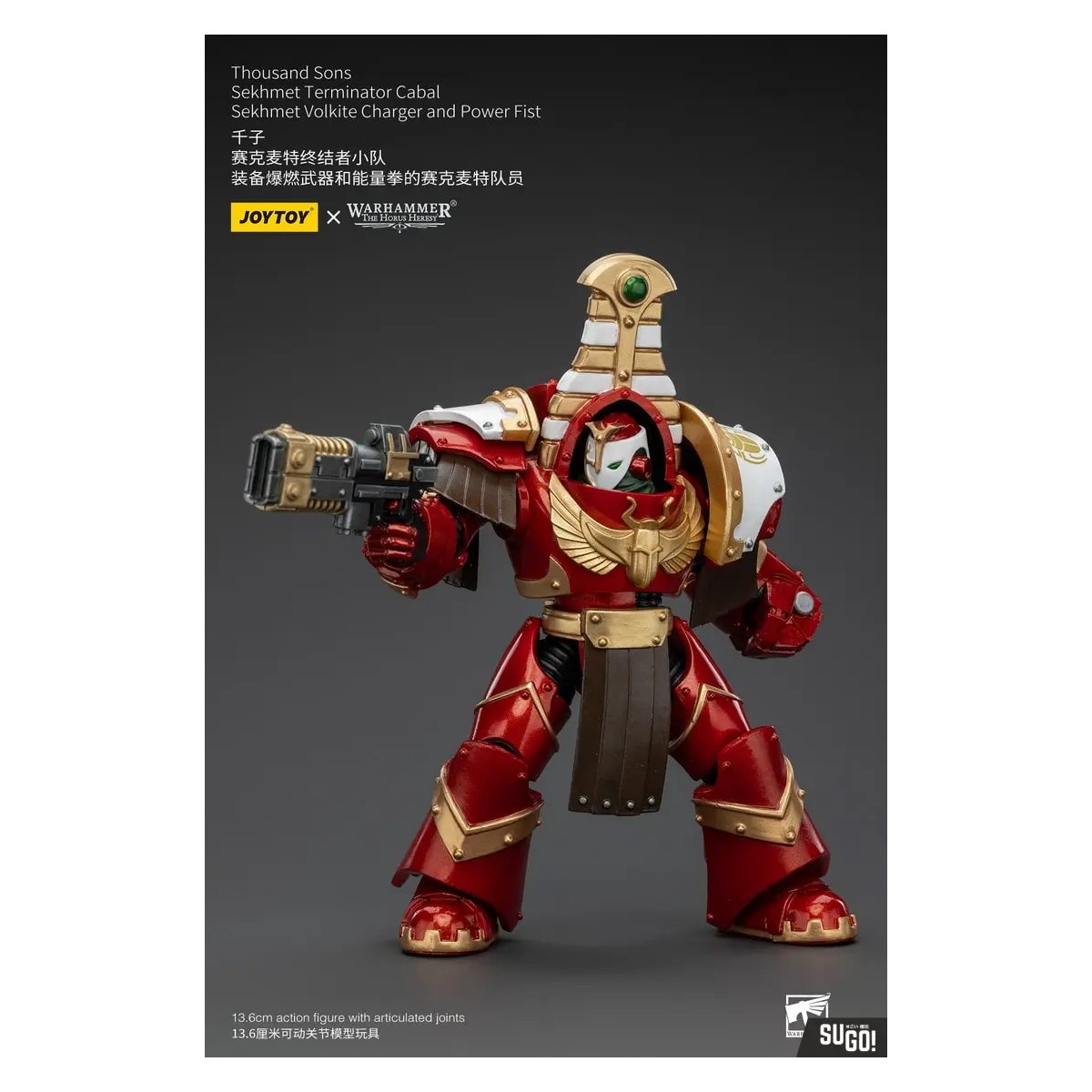JoyToy Space Marines - Tausend Töne Sekhmet Terminator Cabal - Sekhmet With Volkite Charger and Power Fist
