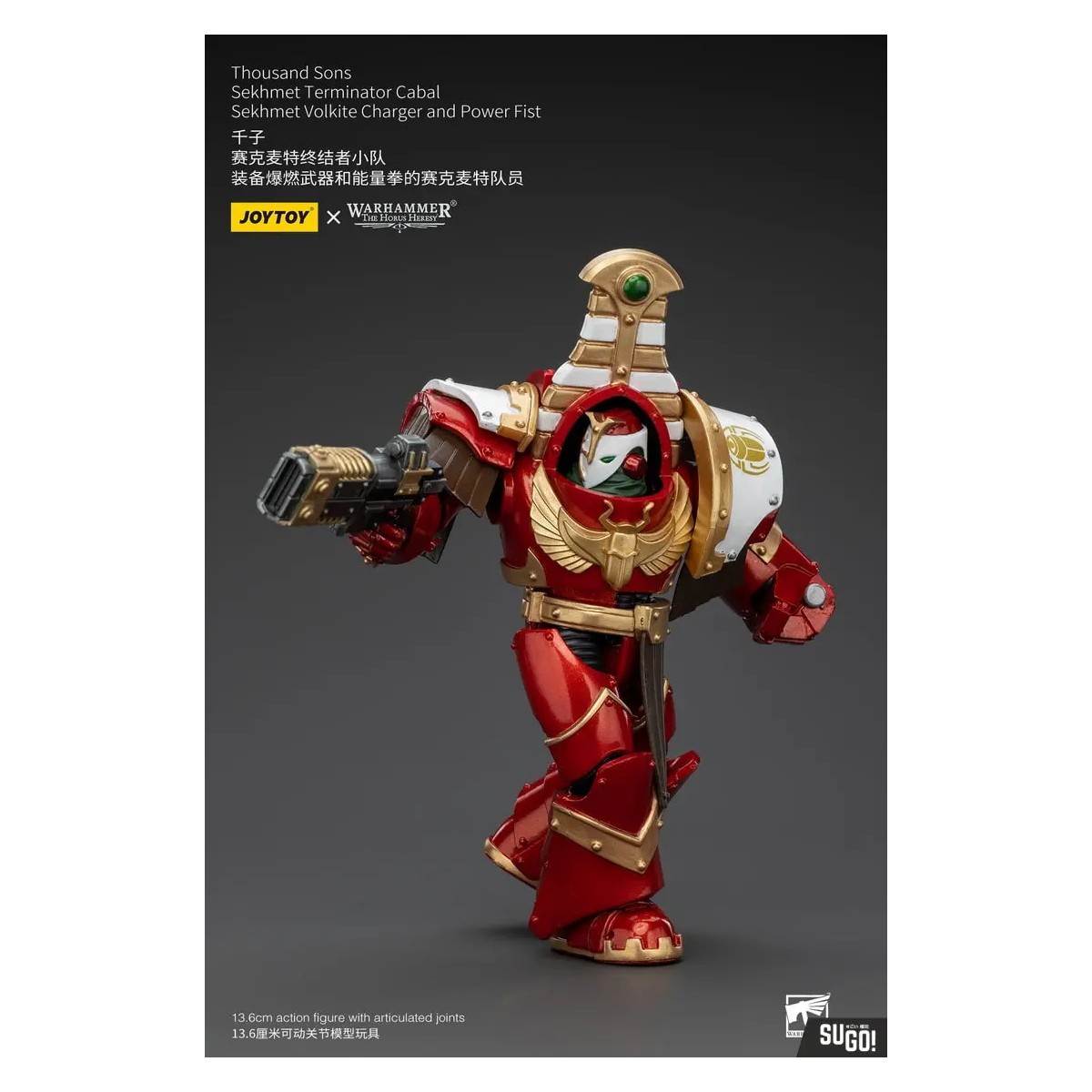 JoyToy Space Marines - Tausend Töne Sekhmet Terminator Cabal - Sekhmet With Volkite Charger and Power Fist