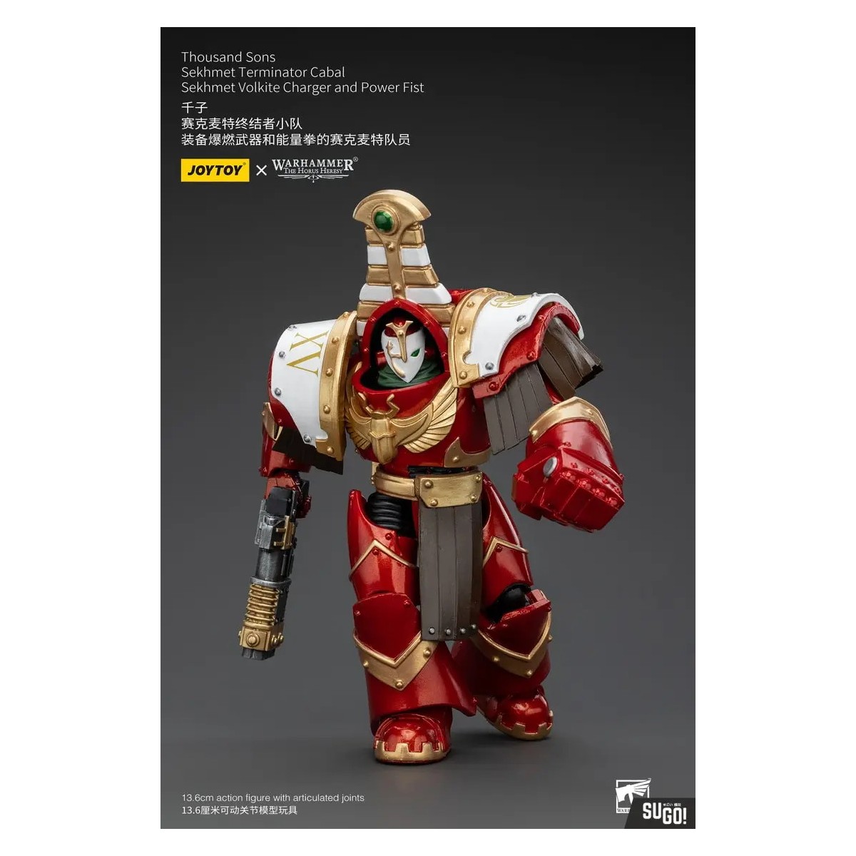 JoyToy Space Marines - Tausend Töne Sekhmet Terminator Cabal - Sekhmet With Volkite Charger and Power Fist