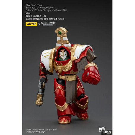 JoyToy Space Marines - Tausend Töne Sekhmet Terminator Cabal - Sekhmet With Volkite Charger and Power Fist
