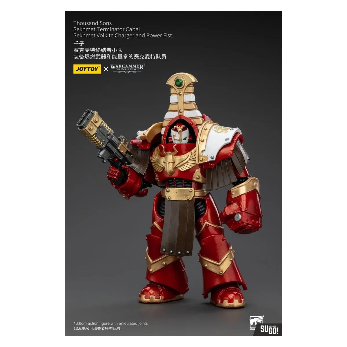 JoyToy Space Marines - Tausend Töne Sekhmet Terminator Cabal - Sekhmet With Volkite Charger and Power Fist