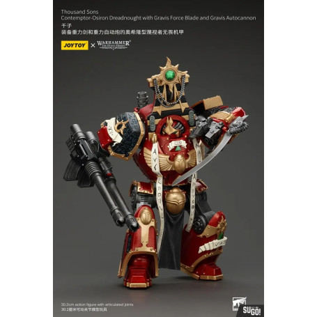 JoyToy Space Marines - Thousand sons - Contemptor-Osiron Dreadnought with Gravis Force Blade and Gravis Autocannon