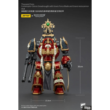 JoyToy Space Marines - Thousand sons - Contemptor-Osiron Dreadnought with Gravis Force Blade and Gravis Autocannon