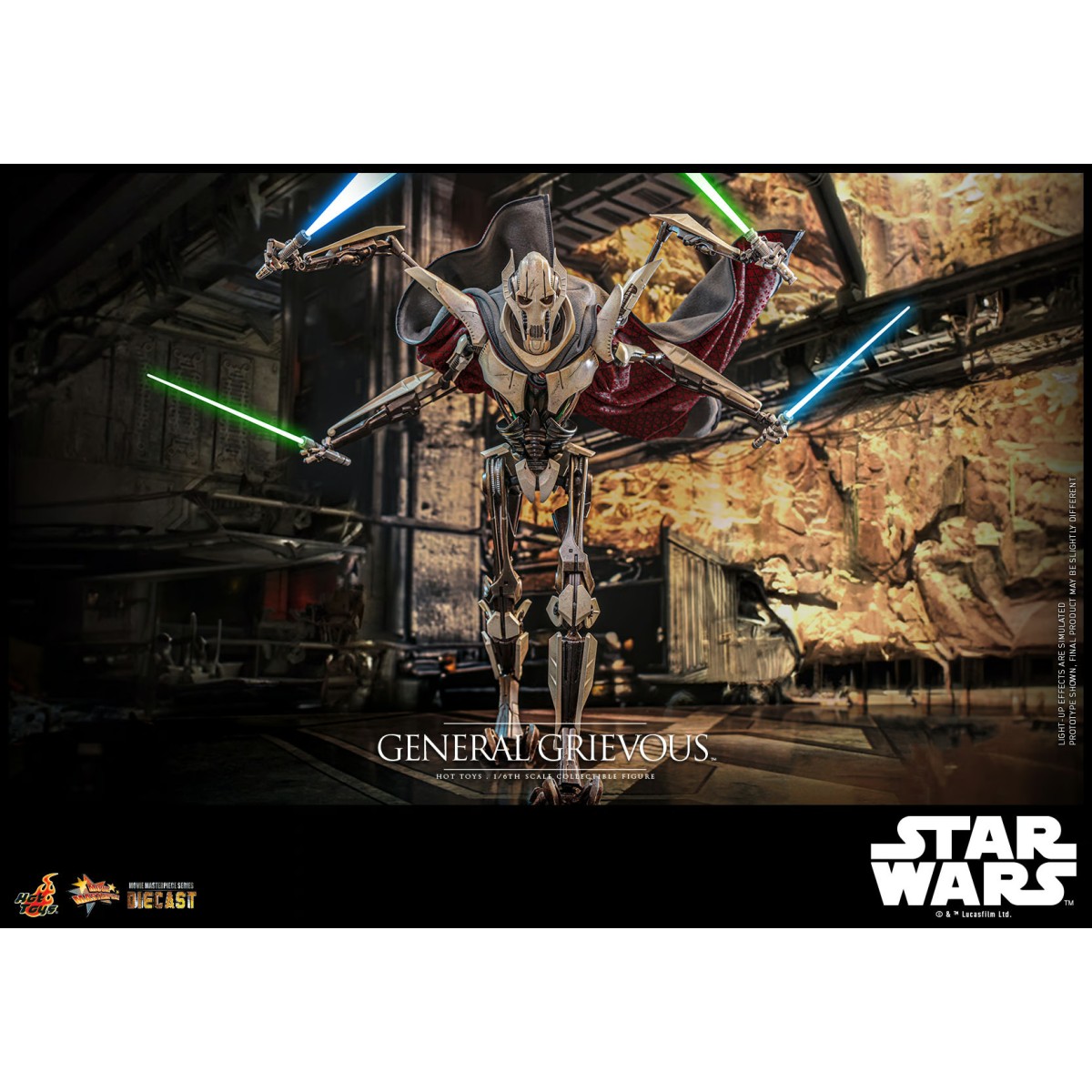 Hot Toys Star Wars - General Grievous Sammleredition die cast 1/6