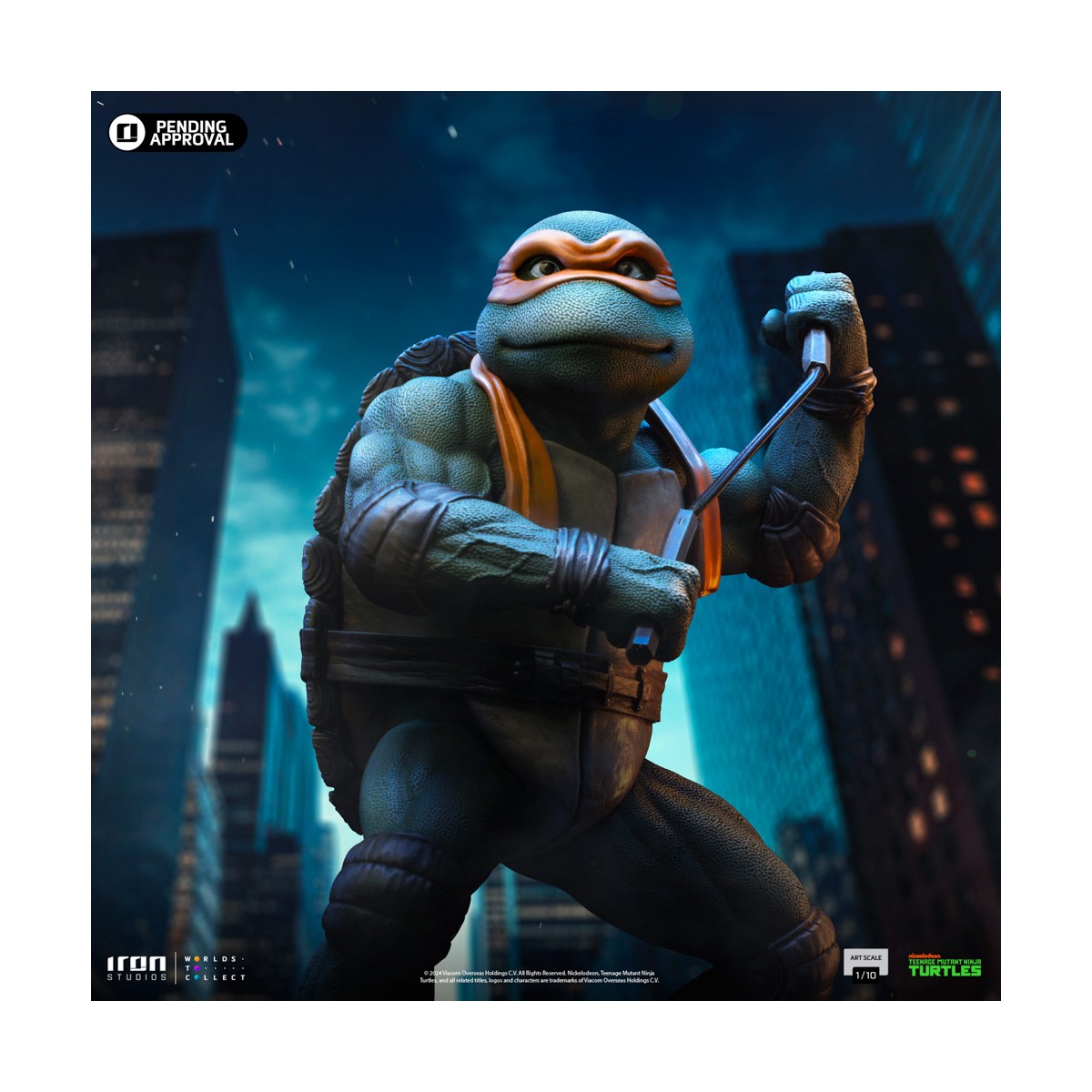 Iron Studios - TMNT Movie - MICHELANGELO BDS Art Scale 1/10 - Teenage Mutant Ninja Turtles