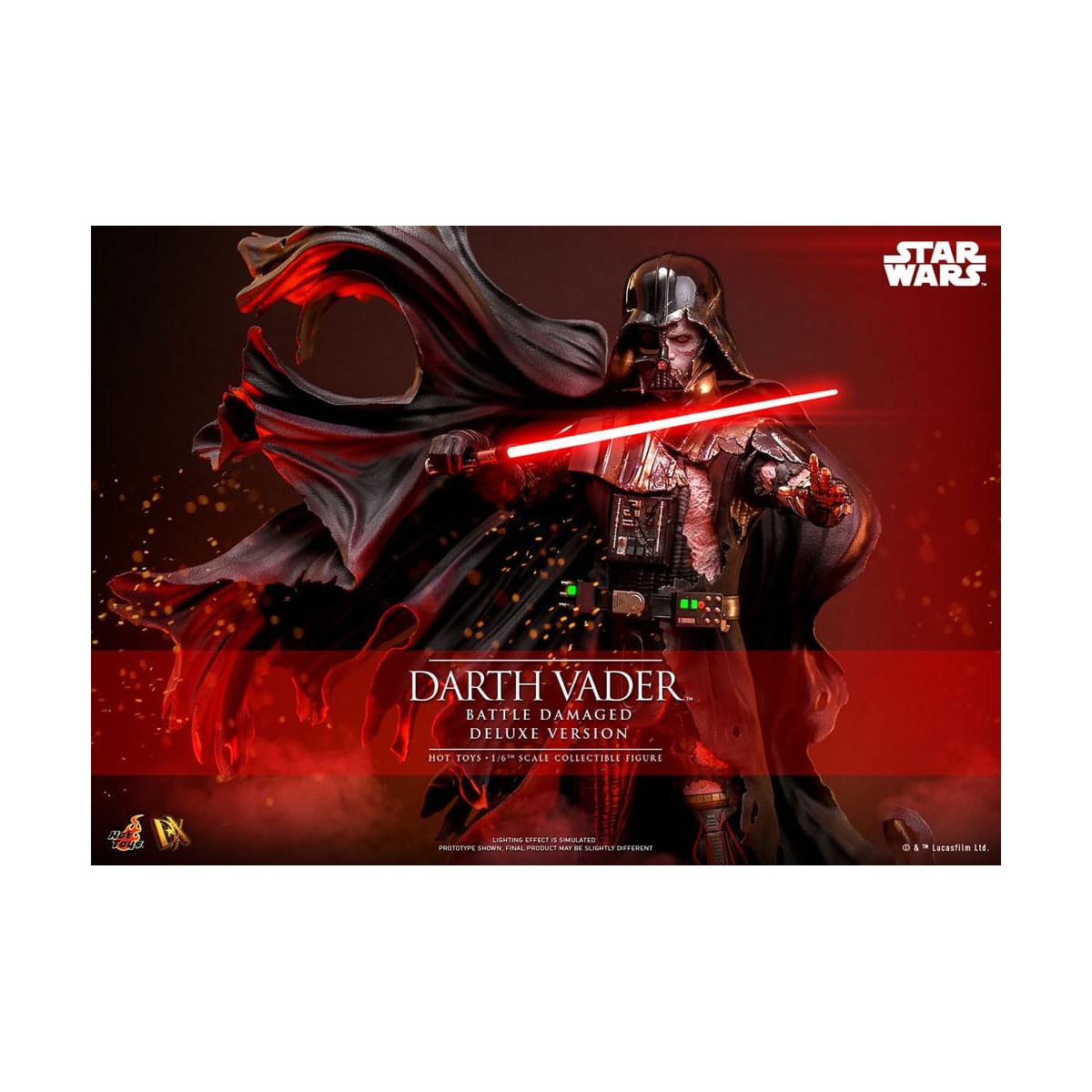 Hot toys Star Wars: Darth Vader Battle Damaged Deluxe Version MMS 1/6