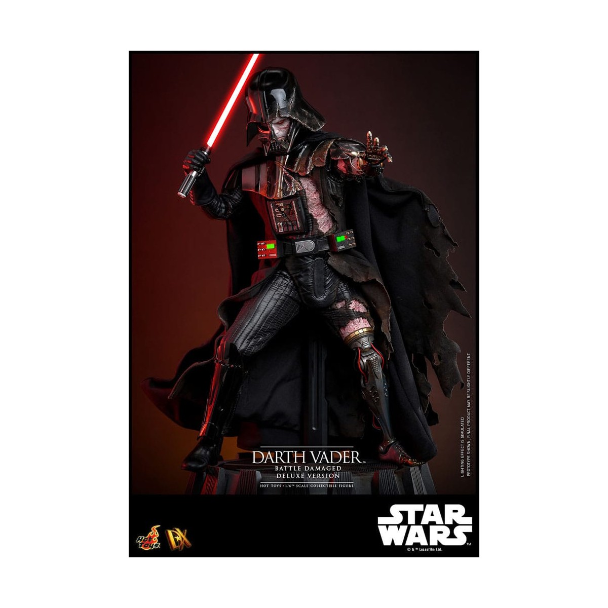 Hot toys Star Wars: Darth Vader Battle Damaged Deluxe Version MMS 1/6