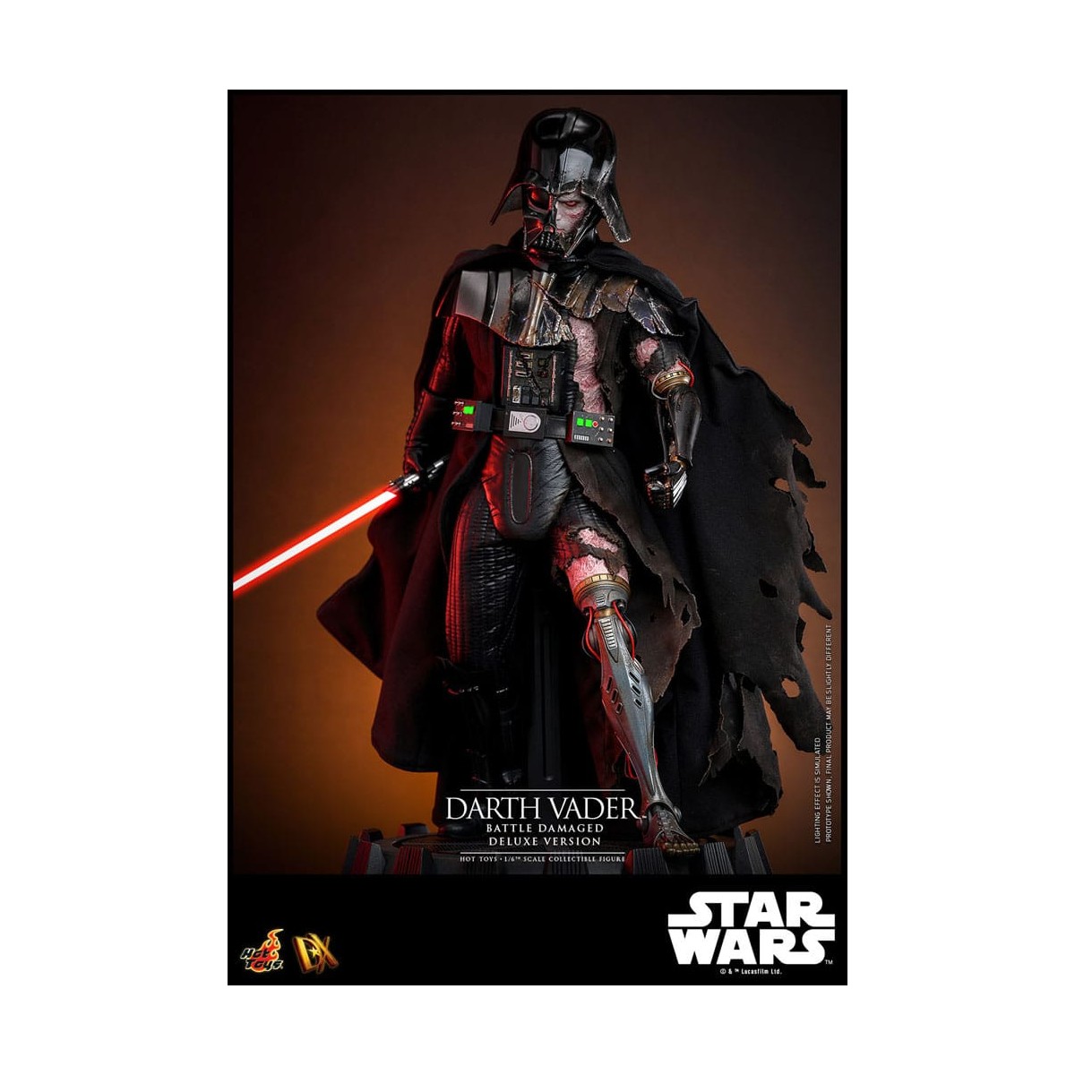 Hot toys Star Wars: Darth Vader Battle Damaged Deluxe Version MMS 1/6
