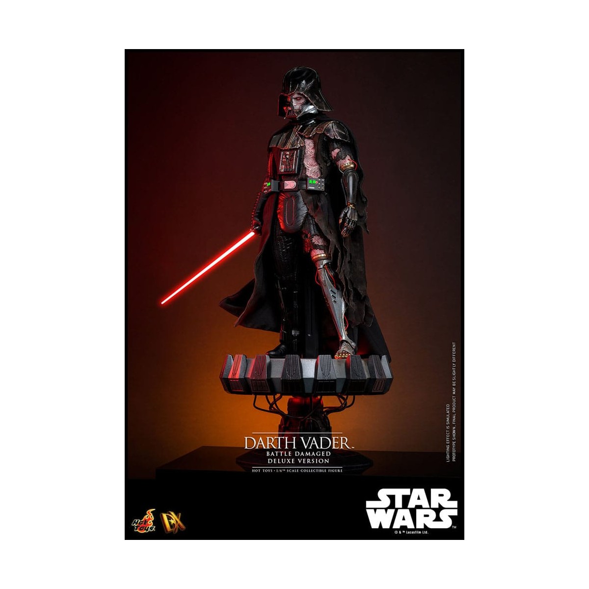 Hot toys Star Wars: Darth Vader Battle Damaged Deluxe Version MMS 1/6