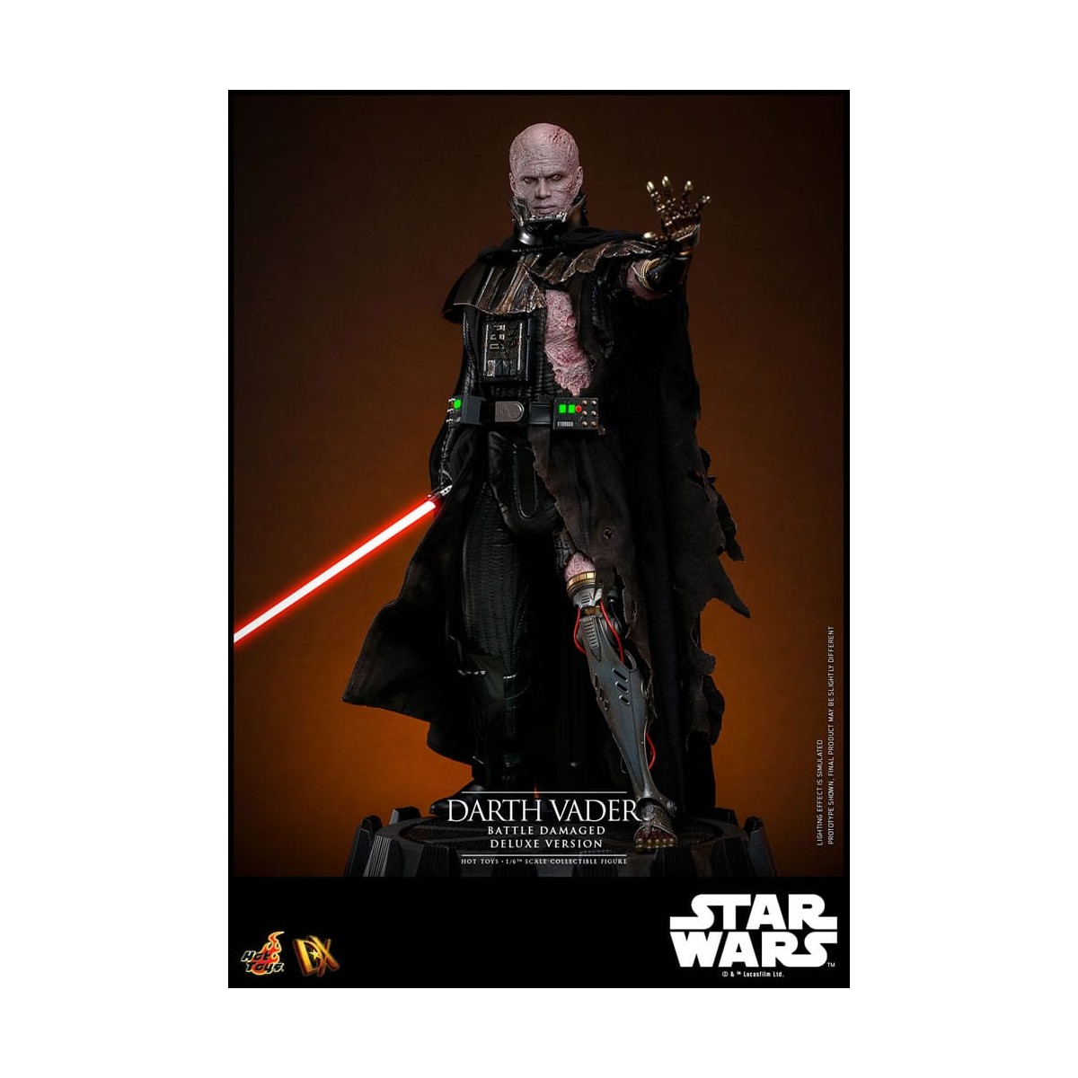 Hot toys Star Wars: Darth Vader Battle Damaged Deluxe Version MMS 1/6