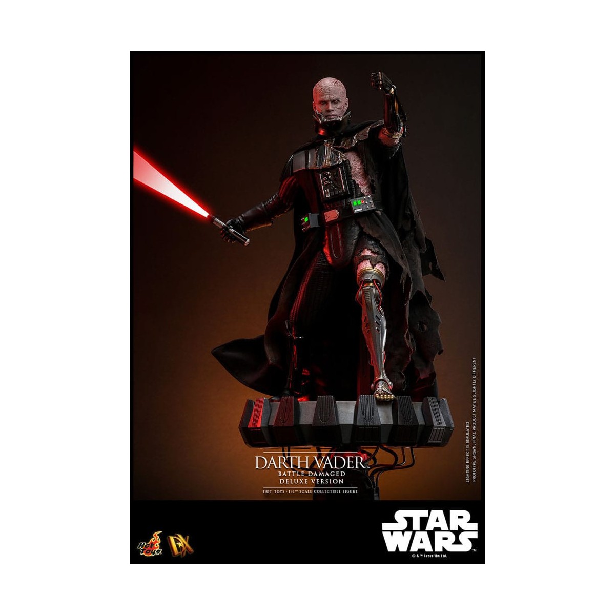 Hot toys Star Wars: Darth Vader Battle Damaged Deluxe Version MMS 1/6